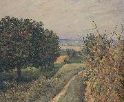 Alfred Sisley Among the Vines Louveciennes, oil